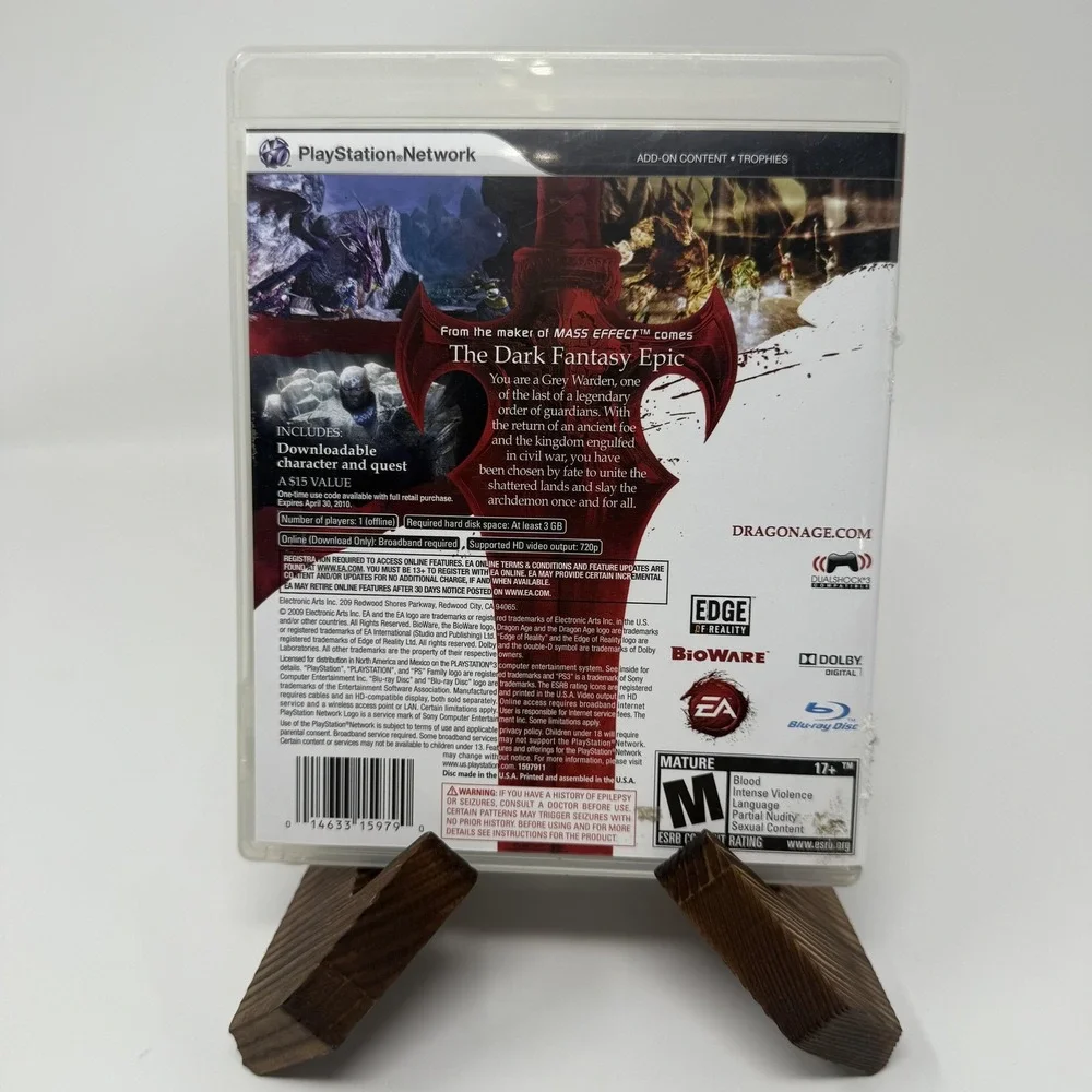 Dragon Age Origins Sony PlayStation 3 PS3 Game Complete Fantasy RPG Bioware